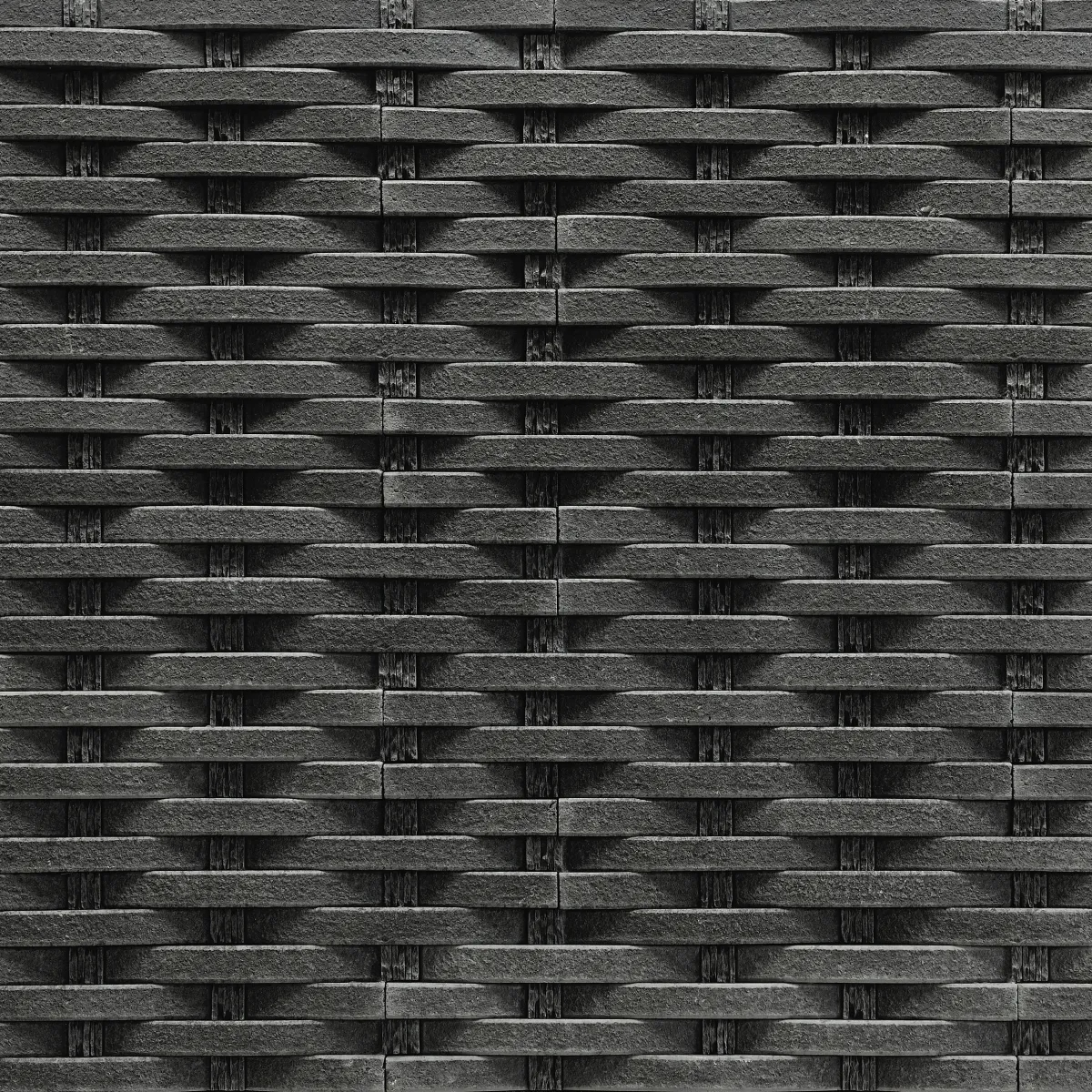 ECONOMY Verblendstein Rattan black