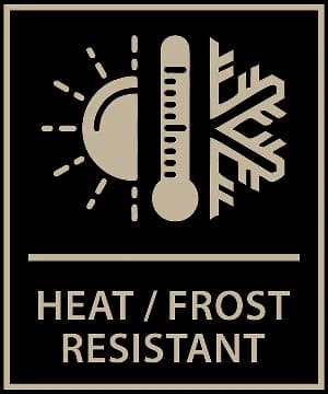 Frost- und hitzebeständig