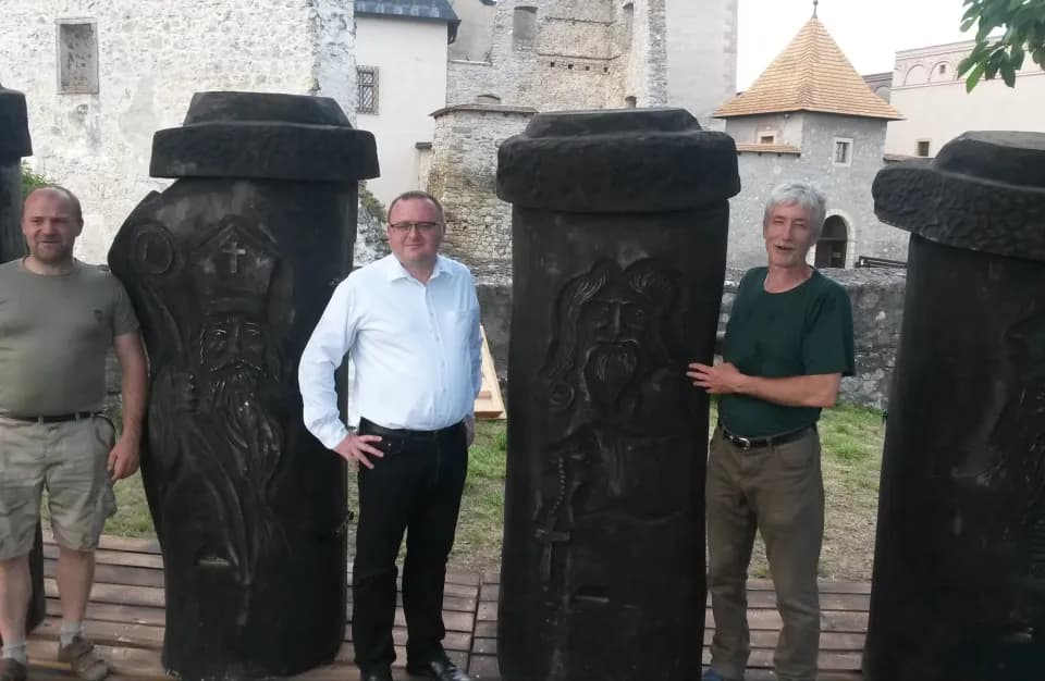 Historischer Bienenstand auf der Burg Trenčín
