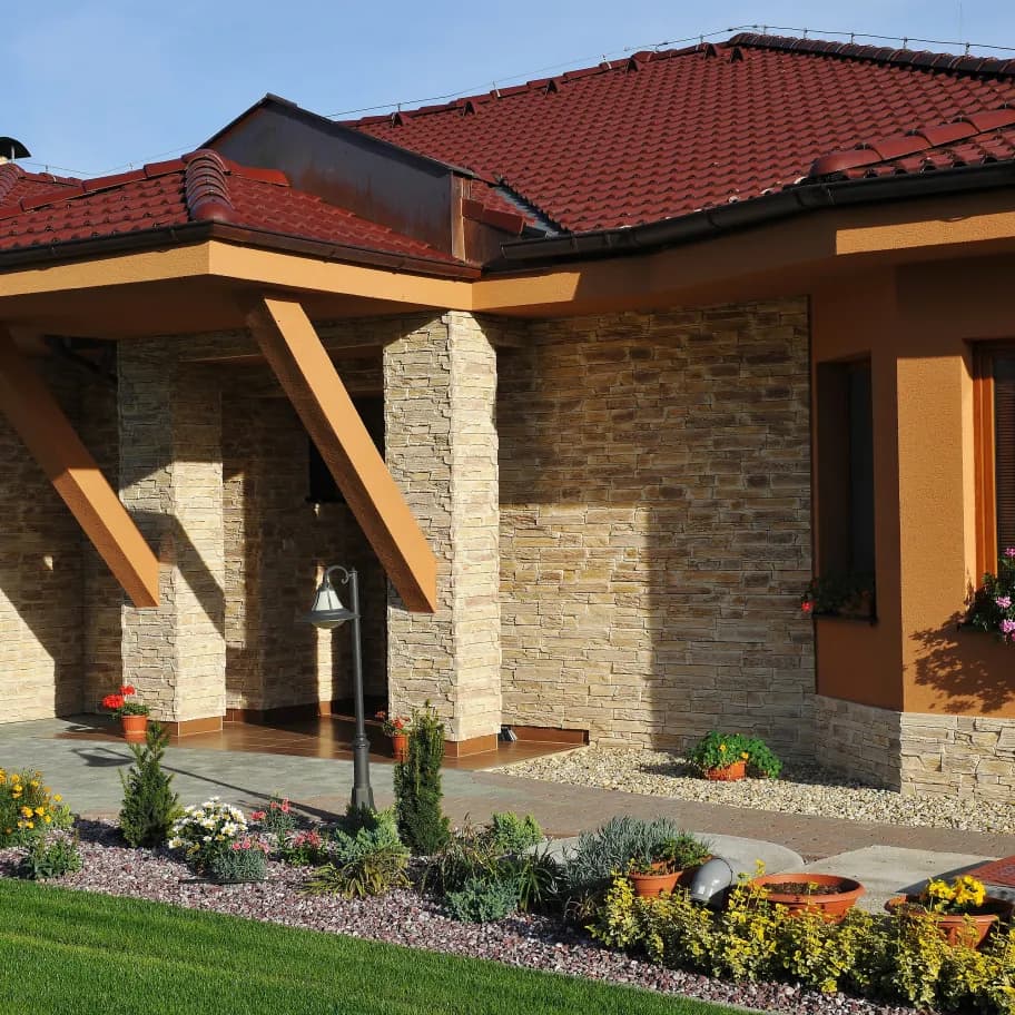 Verkleidungsstein Slate Castle beige