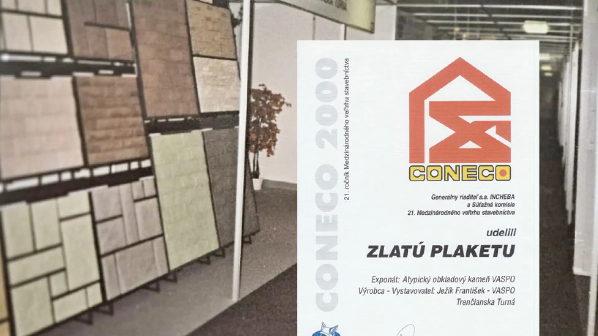 Messe CONECO 2000 – Auszeichnung Goldene Plakette