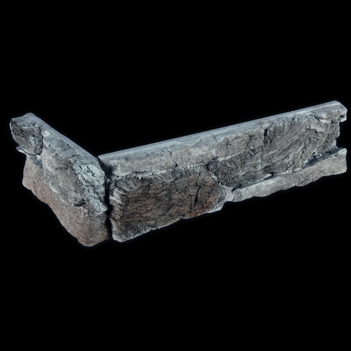 Verblendstein Rock antracit - Edge piece