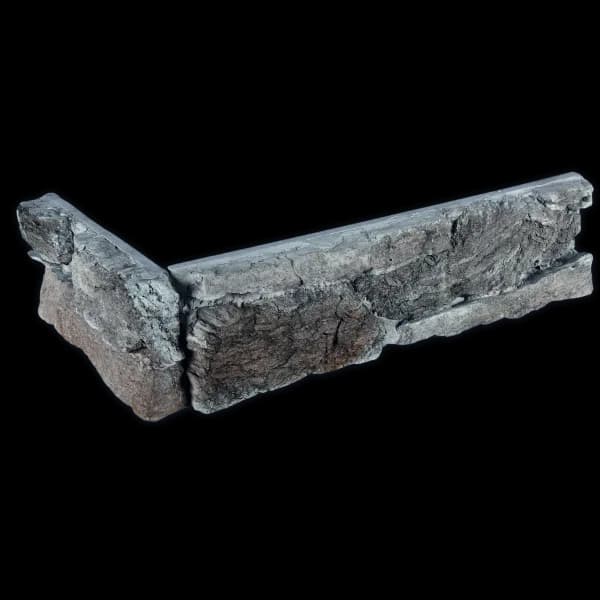 Verblendstein Rock antracit - Edge piece