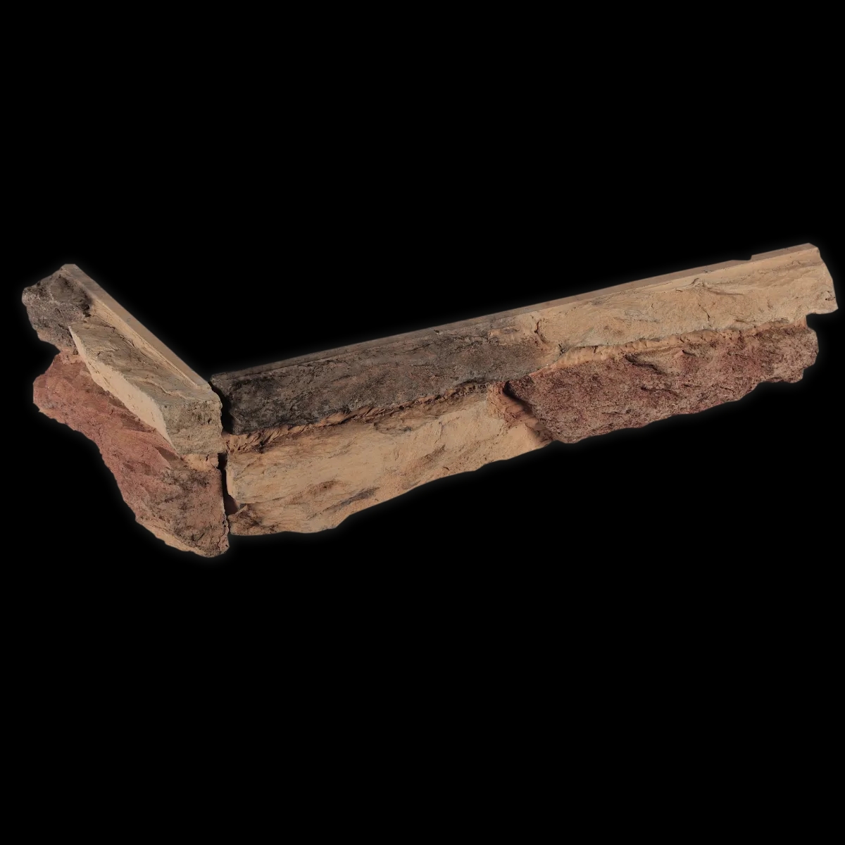 Verblendstein Rock flame - Edge piece